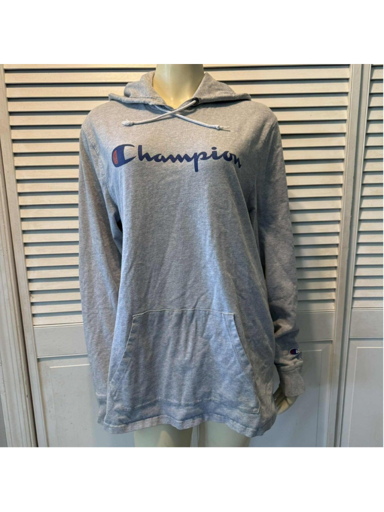 Men's Champion Hoodie Size L Gray